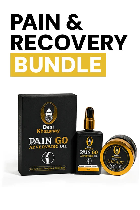 Pain & Recovery Bundle — Herbal Joint Pain Oil & Himalayan Shilajit
